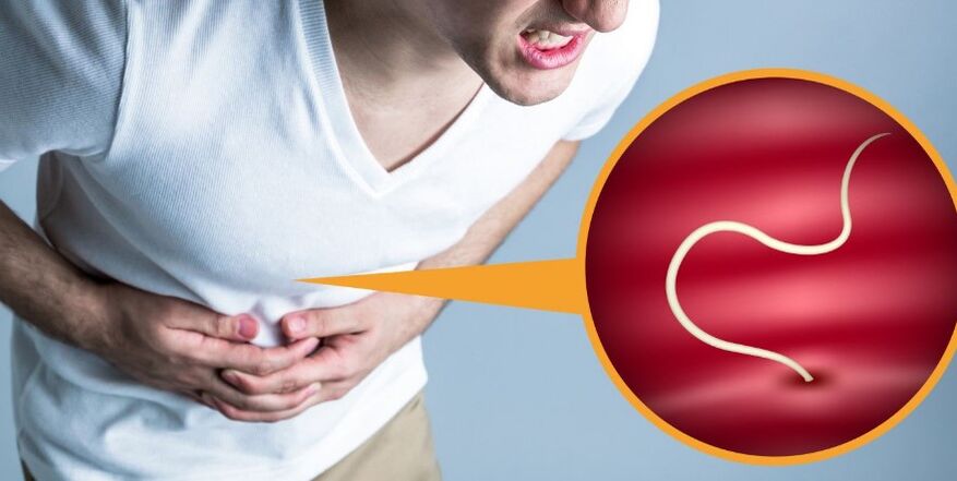 Symptoms signal the presence of parasites