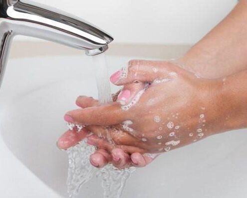Hand wash as a parasite prevention